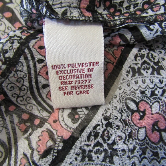 Junior's Mudd Sheer Button Up Top - Picture 6 of 7